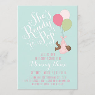 ¡Está lista para pop! Invitación a la ducha