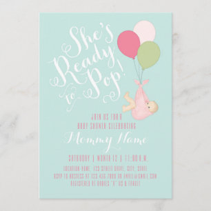 ¡Está lista para salir! Invitación a la ducha