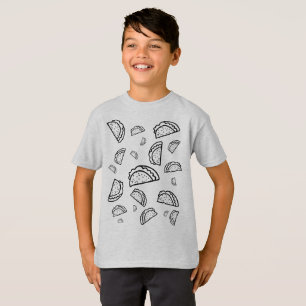 Está lloviendo la camisa del niño del Tacos