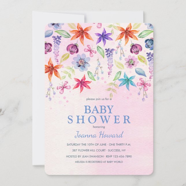 Está lloviendo la invitación de las flores (Anverso)