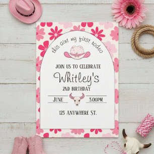 ésta no es mi primera rodeo. Invitación de cumplea