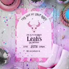 ésta no es mi primera rodeo. Invitación de segundo