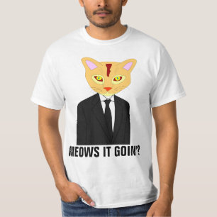¿Está pasando? Camiseta Gato Naranja