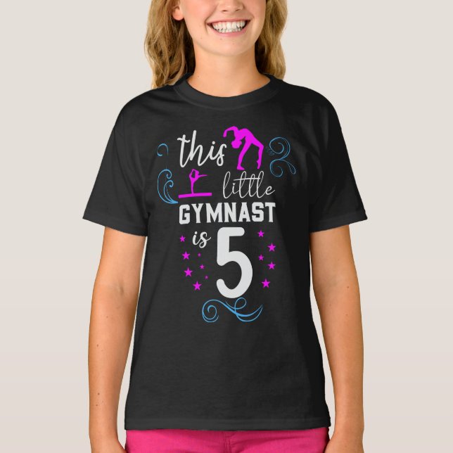Esta pequeña gimnasta es 5 camisetas (Anverso)