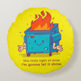 Esta Pequeña Luz: Almohada redonda de fuego de lan