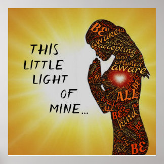 Esta pequeña luz de mi palabra cristiana arte