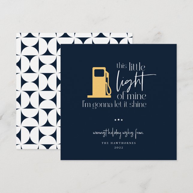 Esta pequeña luz divertida Navidad de la luz del g (Anverso / Reverso)