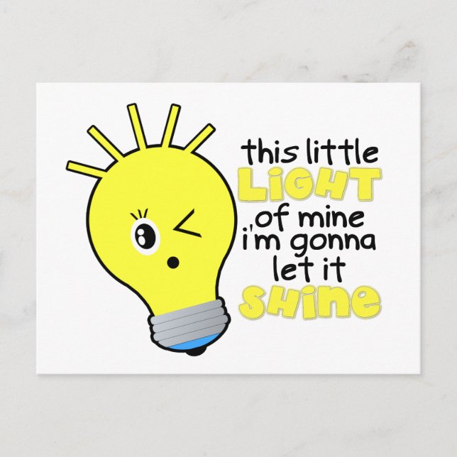 Esta Pequeña Luz Mía Tarjeta Postal (Anverso)