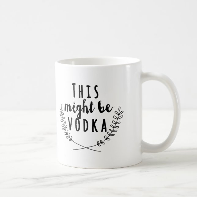 Ésta pudo ser taza de la vodka, taza de café (Derecha)