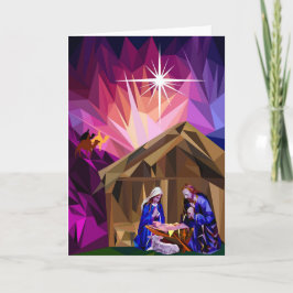 "Esta Santa Noche" Navidades Tarjeta de Saludo de 