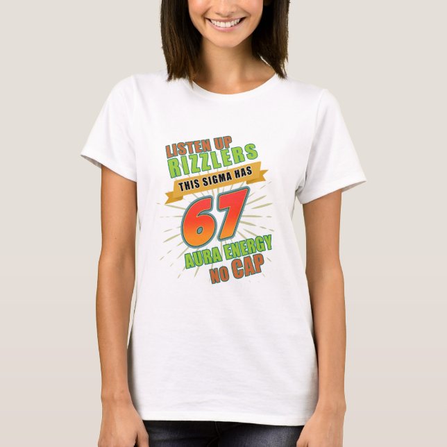 Esta Sigma Tiene 67 – Camiseta Críptica Numérica (Anverso)