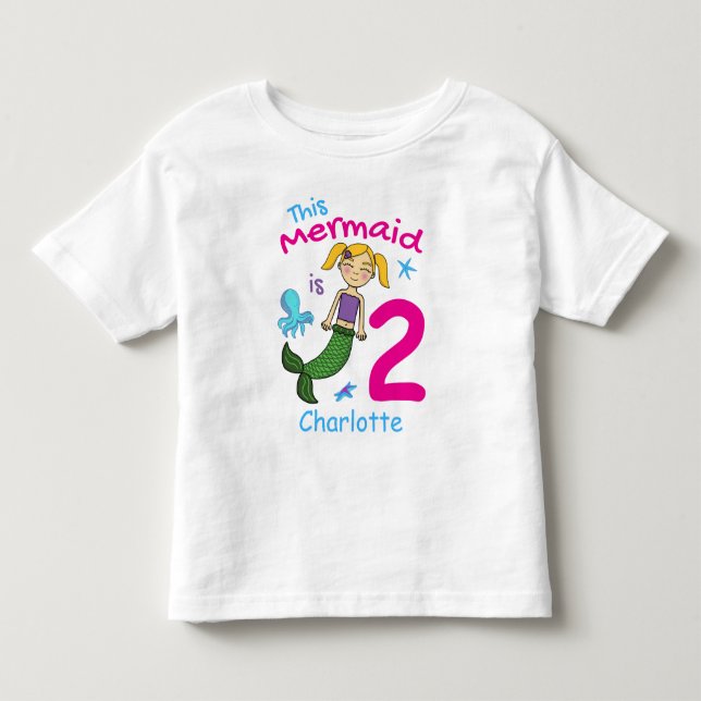 Esta Sirena Es 2 Camiseta Editable (Anverso)