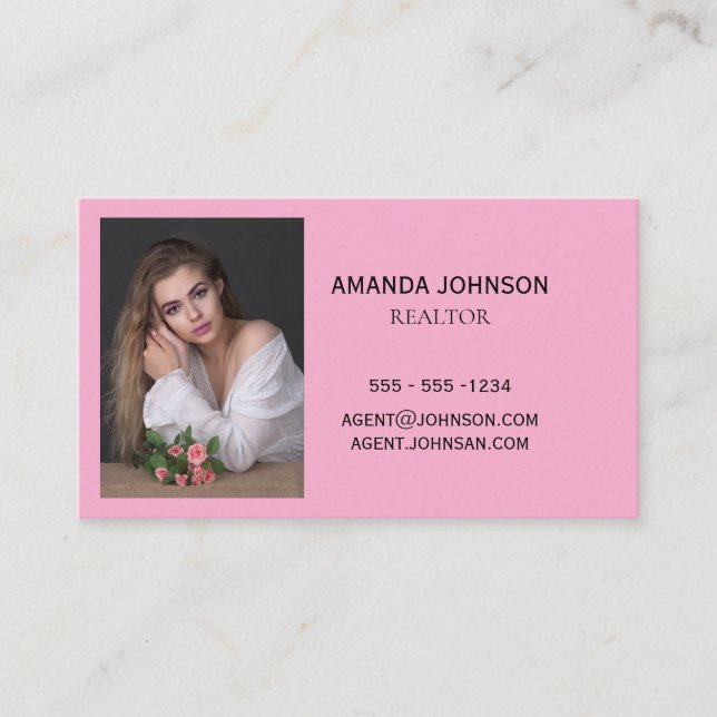 esta tarjeta combina profesionalismo con un toque (Anverso)