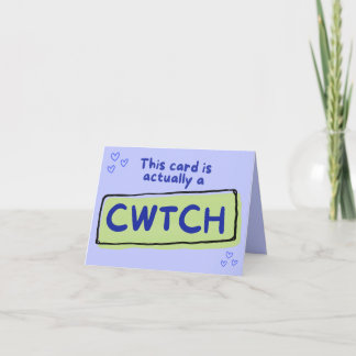 Esta tarjeta es en realidad una tarjeta cwtch (abr