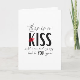 Esta tarjeta es un beso