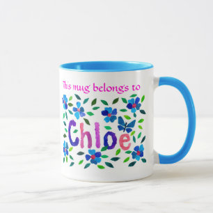 'Esta taza pertenece a Chloe' Ringer Mug