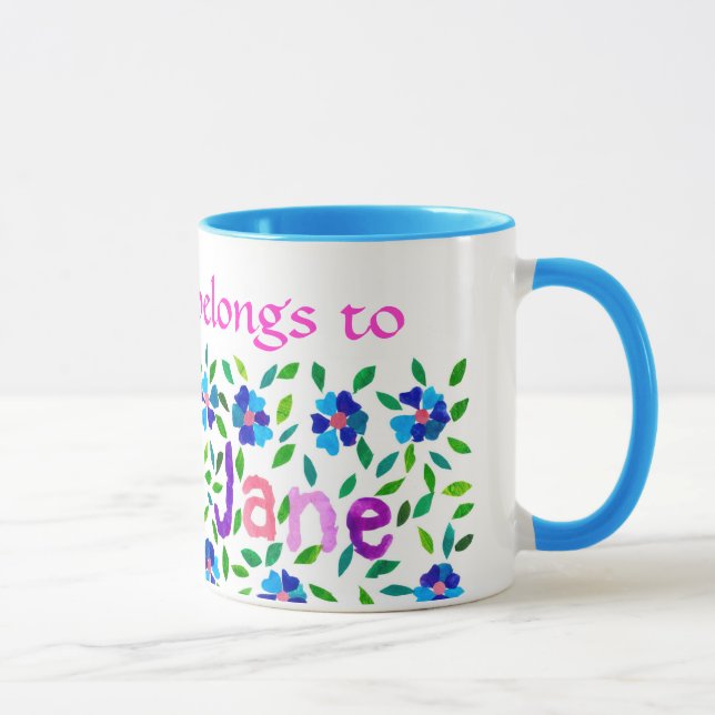 'Esta taza pertenece a Jane' Ringer Mug (Derecha)