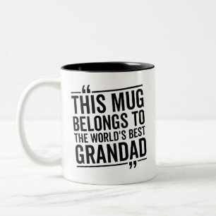Esta taza pertenece al mejor regalo de abuelo del