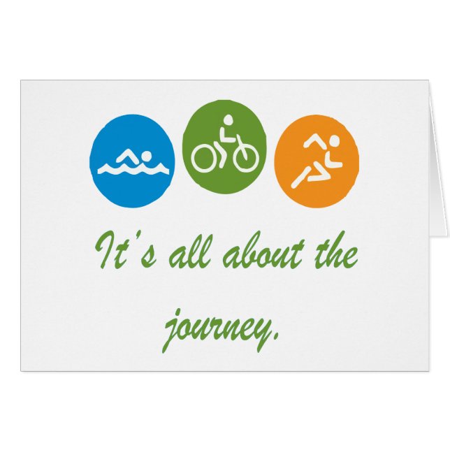 Está todo sobre el viaje - Triathlon (Anverso (Horizontal))