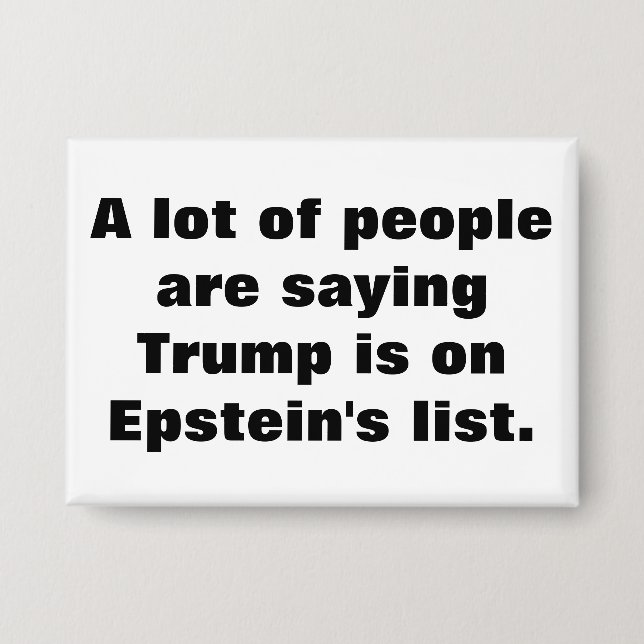¿Está Trump en la lista de Epstein? Botón (Anverso)