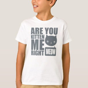 Está usted gatito yo camiseta derecha de los niños