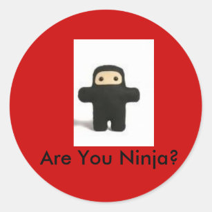 Está usted pegatina de Ninja