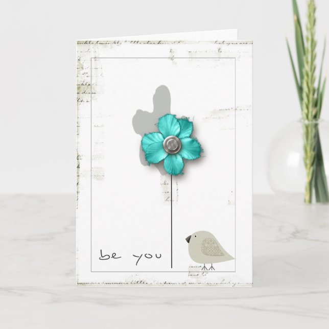 está usted tarjeta de felicitación (Anverso)