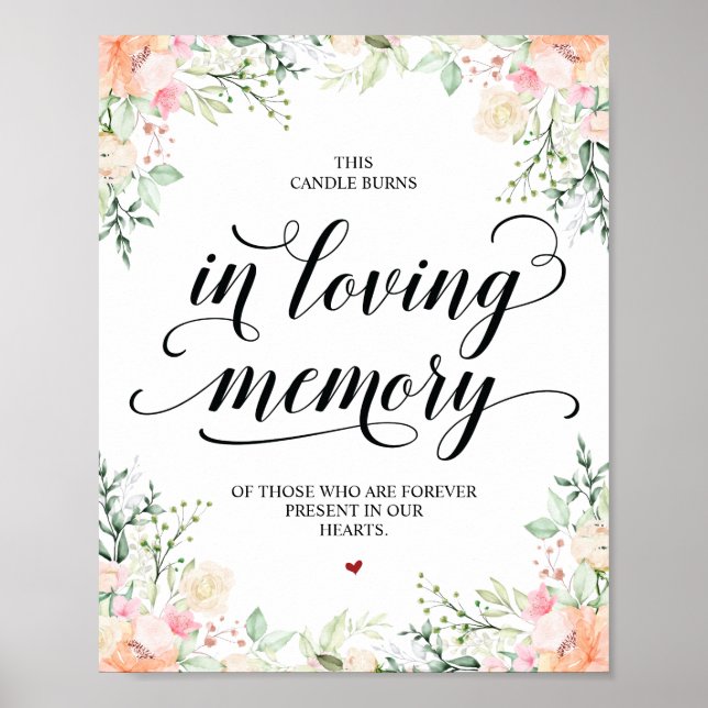 Esta vela arde en memoria conmemorativa Señal conm (Frente)