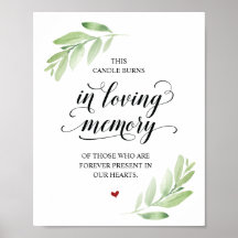 Esta vela arde en memoria conmemorativa Señal conm