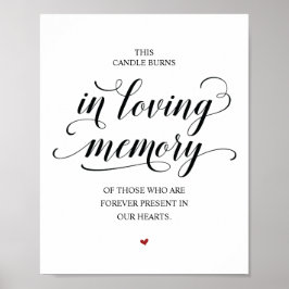 Esta vela arde en memoria conmemorativa Señal conm