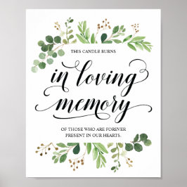 Esta vela arde en memoria conmemorativa Señal conm