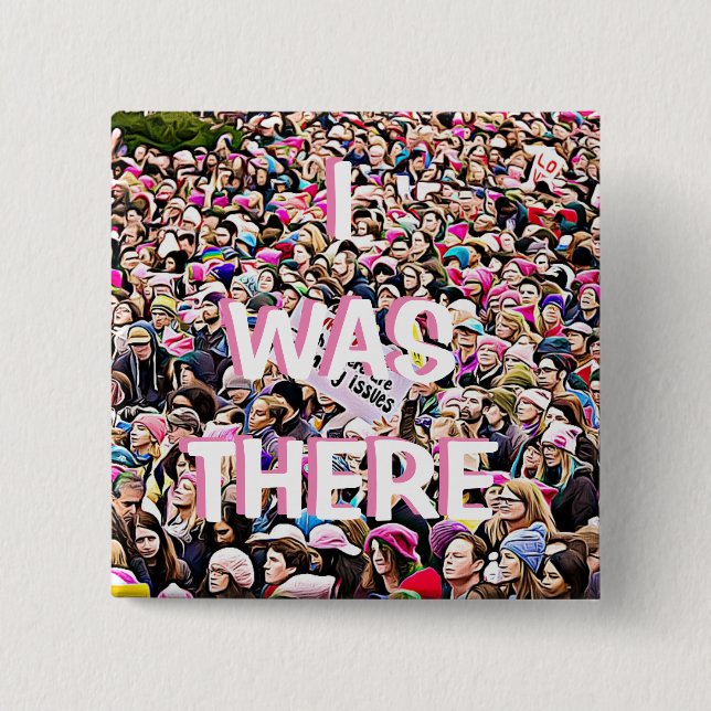 Estaba allí, marzo para el botón de la igualdad de (Anverso)