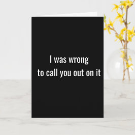Estaba Equivocado, Mi Mala - Tarjeta