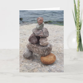 Estábamos aquí - Inuksuk, piedra, tarjeta de salud
