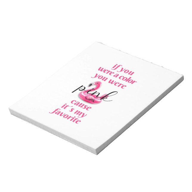 Estabas rosado. Bloc de notas (Lado Izquierdo)