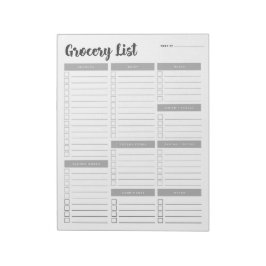 Establecer 1 Bloc de notas de lista de compras