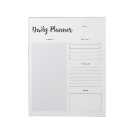 Establecer 1 Bloc de notas de planificador diario