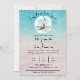 Establecer invitación a la boda de vela