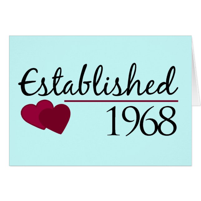 Establecido 1968 (Anverso (Horizontal))