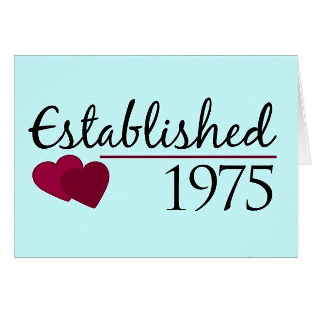 Establecido 1975 (Anverso (Horizontal))