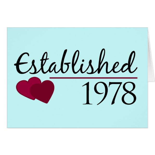 Establecido 1978 (Anverso (Horizontal))