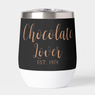 Establecido Amante del Chocolate Brown Script