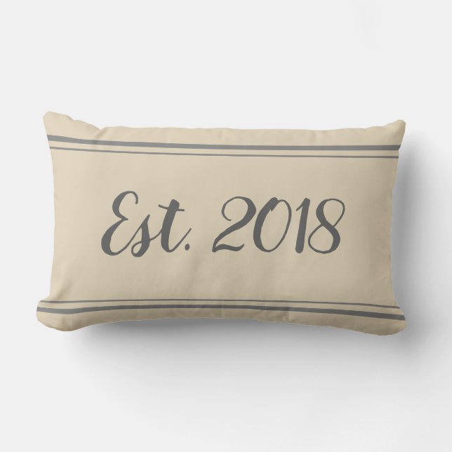 Establecimiento del almohada gris y beige 2018 (Anverso)