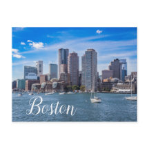 Estación de postales para el Skyline de Boston Mas