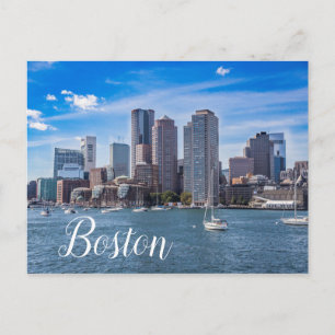 Estación de postales para el Skyline de Boston Mas