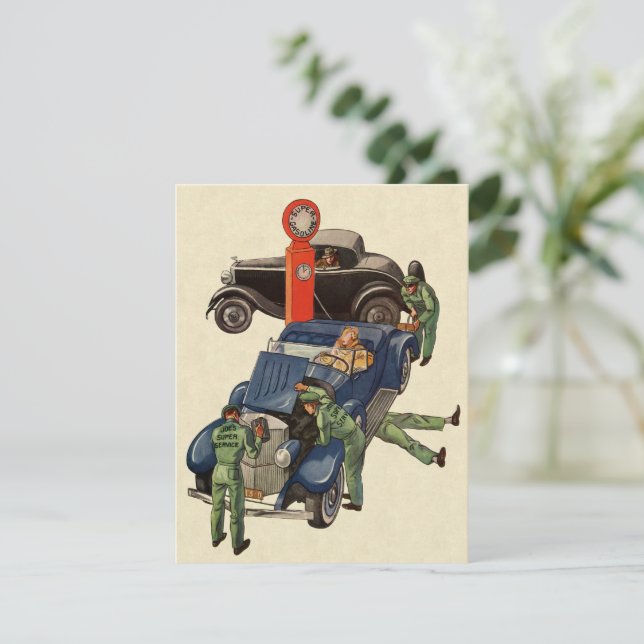 Estación de Servicio de Servicio Completo de Joe,  (Anverso de pie)