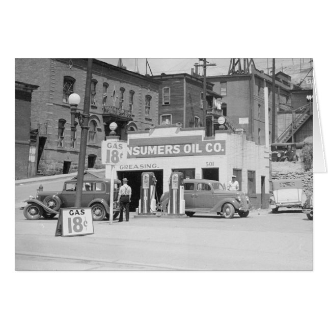 Estación de Servicio en Montana, 1939 (Anverso (Horizontal))