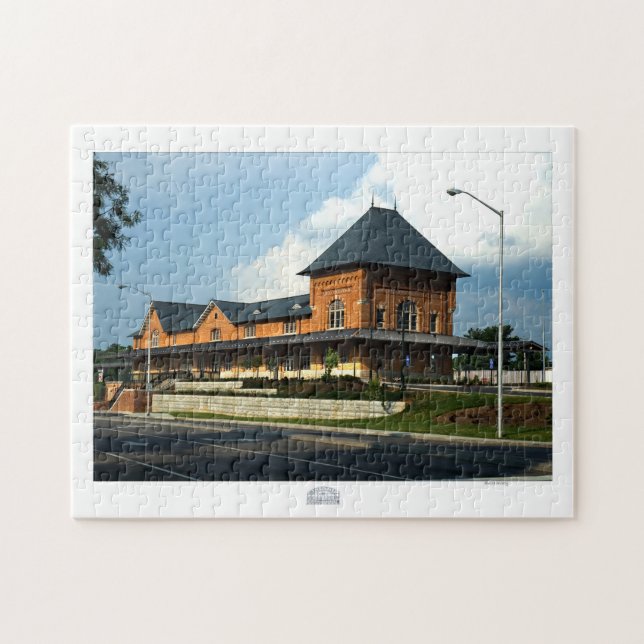 Estación de tren Bristol VA Jigsaw Puzzle (Horizontal)