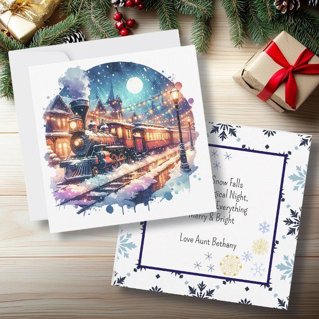 Estación de tren de época sobre Navidades personal (Subido por el creador)