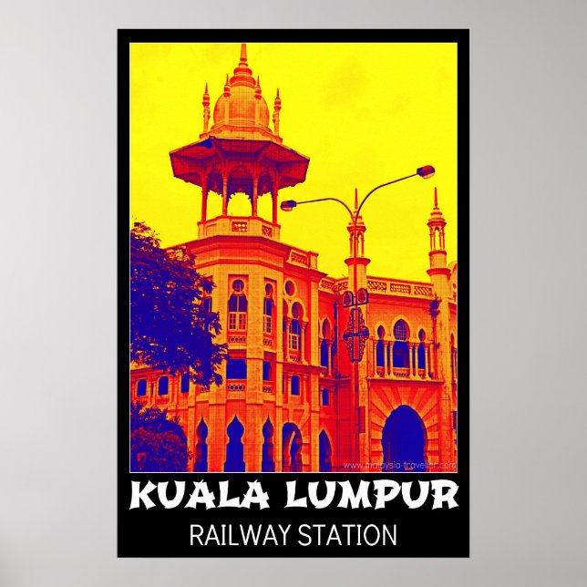 Estación de tren de Kuala Lumpur Poster de arte po (Frente)